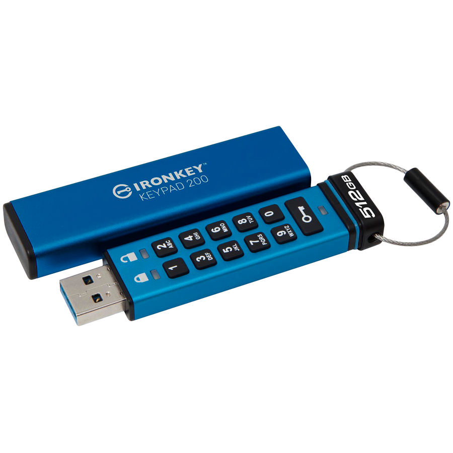 USB flash drive KINGSTON IronKey Keypad 200 512 GB (280 MB/s čitanje, 200 MB/s pisanje)-7