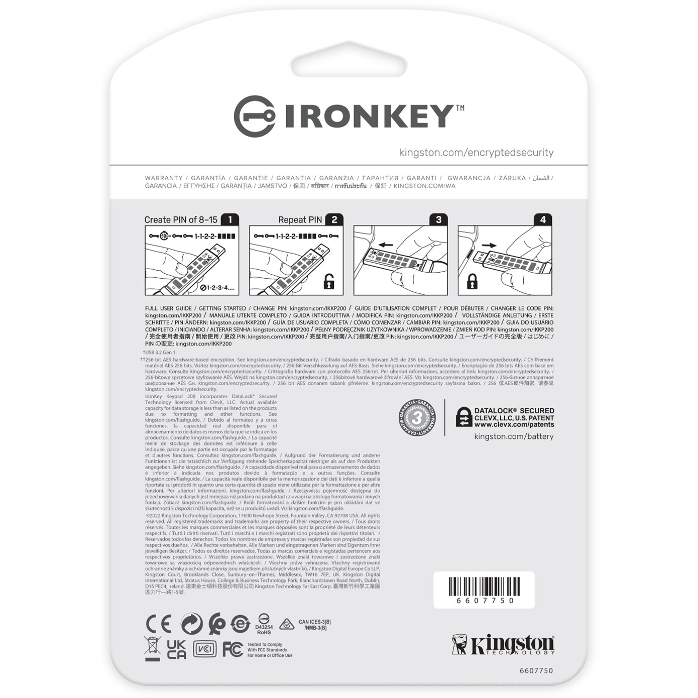 USB flash drive KINGSTON IronKey Keypad 200 512 GB (280 MB/s čitanje, 200 MB/s pisanje)-4