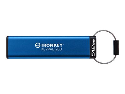USB flash drive KINGSTON IronKey Keypad 200 512 GB (280 MB/s čitanje, 200 MB/s pisanje)-0