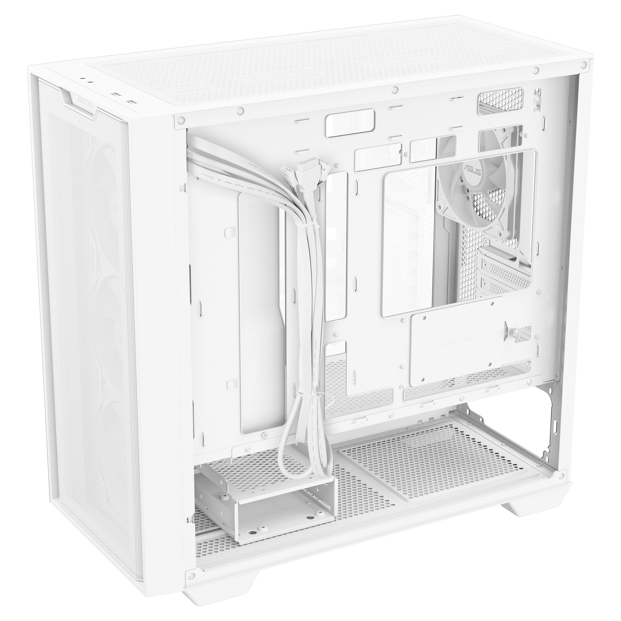 PC kućište ASUS A21 PLUS White (micro ATX/Mini-ITX, 1x 3.5" bay, 1x 2.5" bay, bijelo, multi osvjetljenje)-4