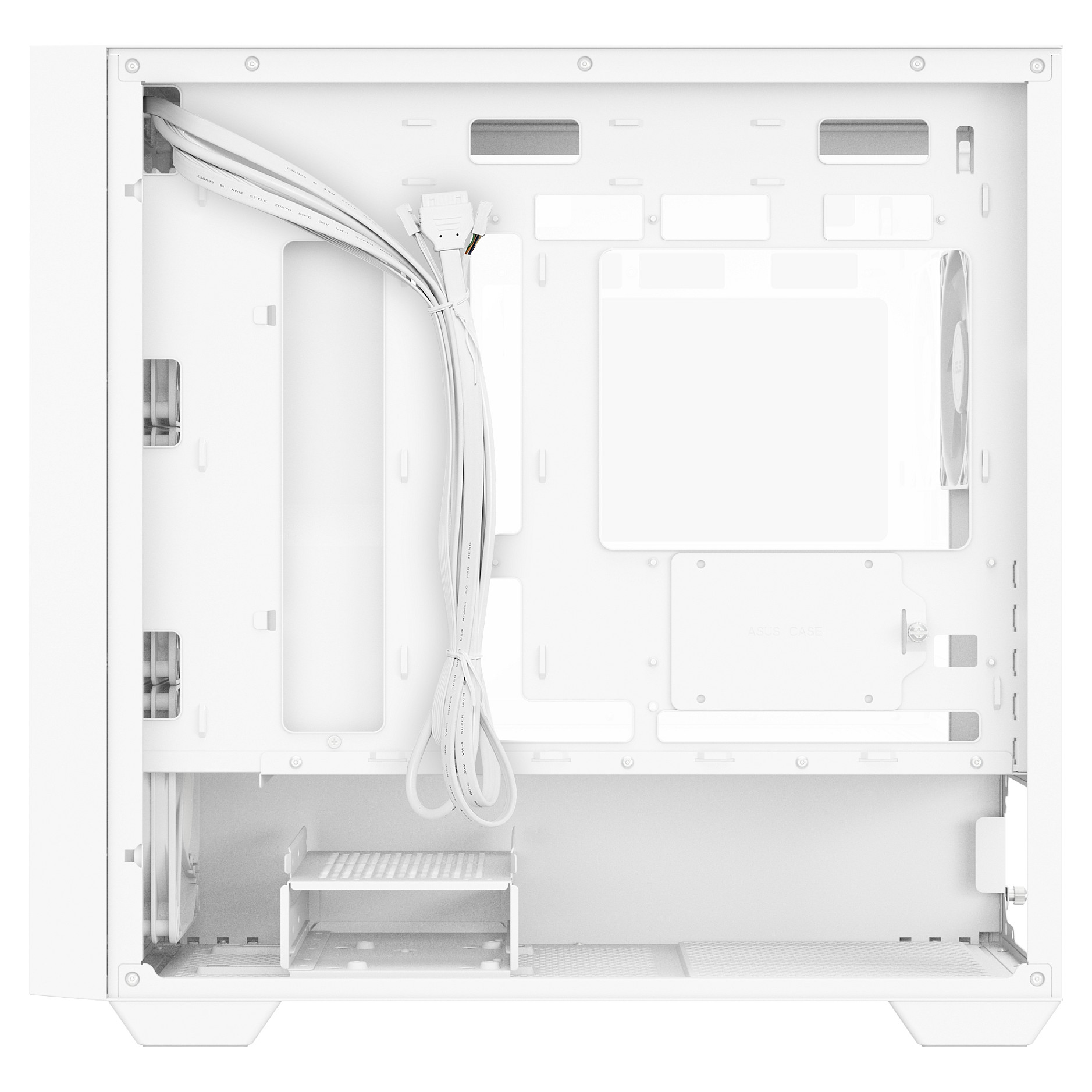 PC kućište ASUS A21 PLUS White (micro ATX/Mini-ITX, 1x 3.5" bay, 1x 2.5" bay, bijelo, multi osvjetljenje)-8