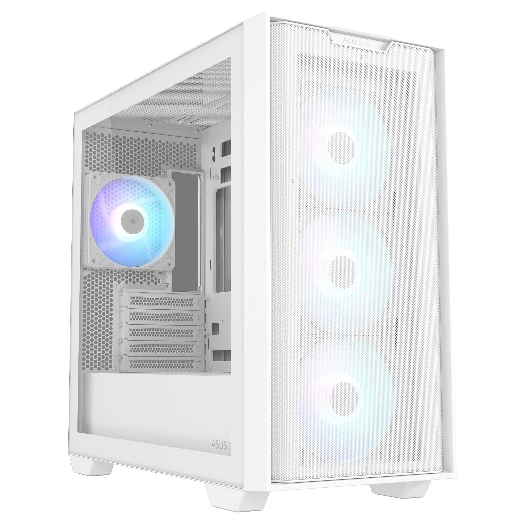 PC kućište ASUS A21 PLUS White (micro ATX/Mini-ITX, 1x 3.5" bay, 1x 2.5" bay, bijelo, multi osvjetljenje)-9