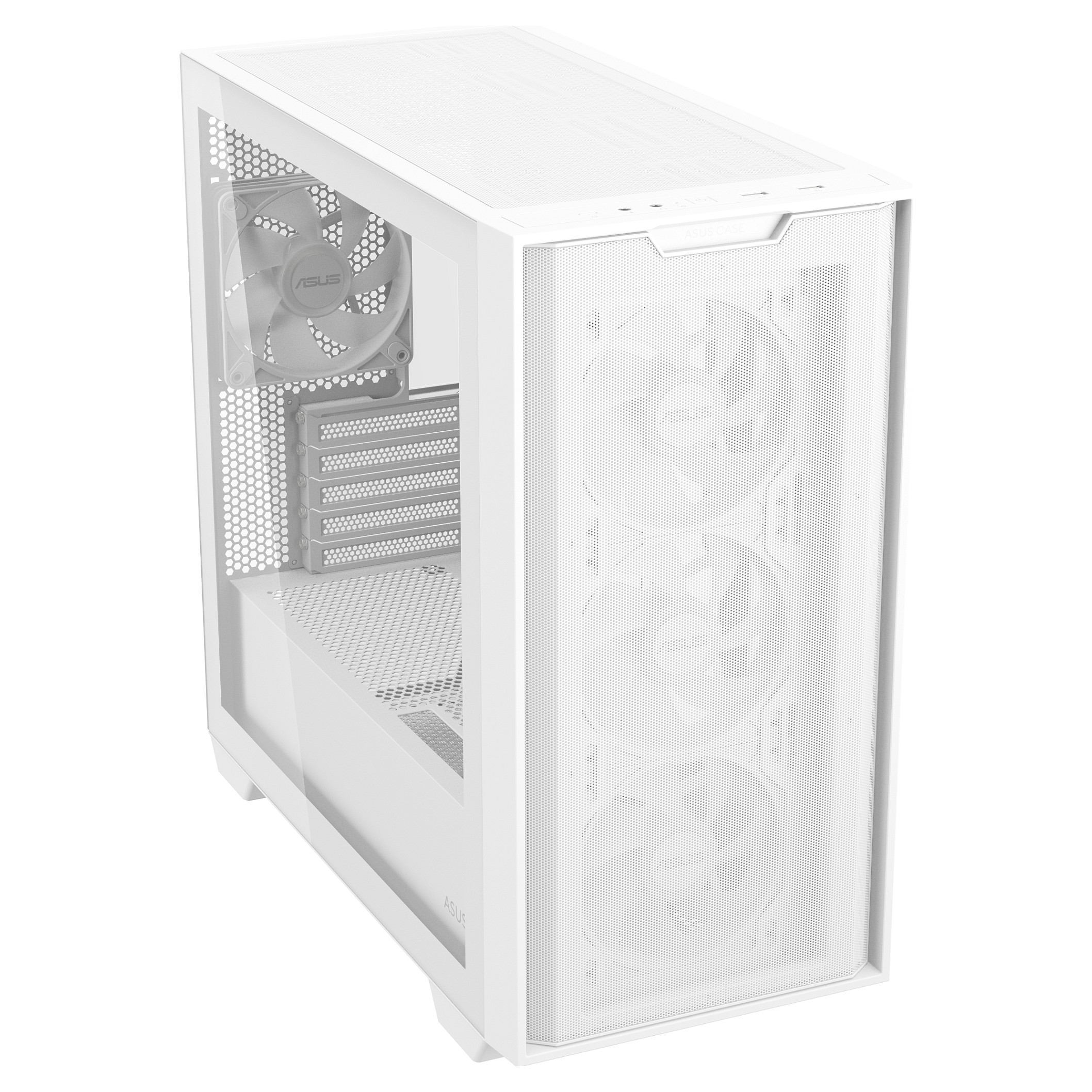 PC kućište ASUS A21 PLUS White (micro ATX/Mini-ITX, 1x 3.5" bay, 1x 2.5" bay, bijelo, multi osvjetljenje)-12
