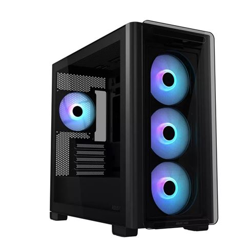 Kućište ASUS A23 PLUS TG ARGB BLACK (mATX, Mini ITX, 3,5/2,5" unutarnji slot x2, 2,5" unutarnji slot x1, USB 3.2 Gen1 x2, USB 3.2 Gen2 Type C x1)-1