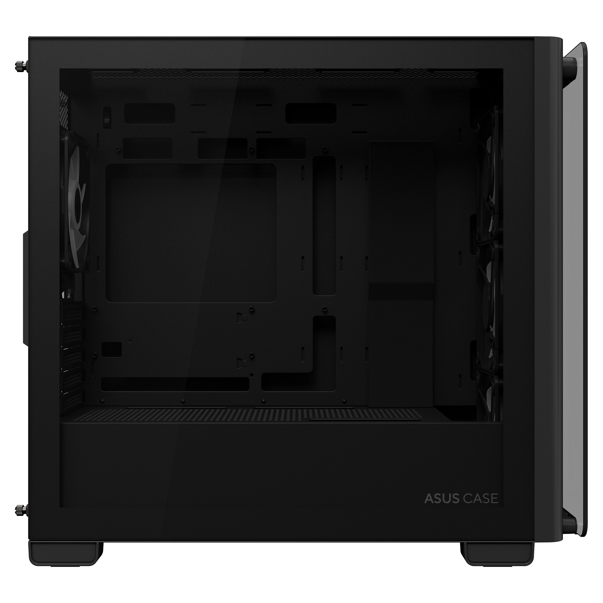 Kućište ASUS A23 PLUS TG ARGB BLACK (mATX, Mini ITX, 3,5/2,5" unutarnji slot x2, 2,5" unutarnji slot x1, USB 3.2 Gen1 x2, USB 3.2 Gen2 Type C x1)-3
