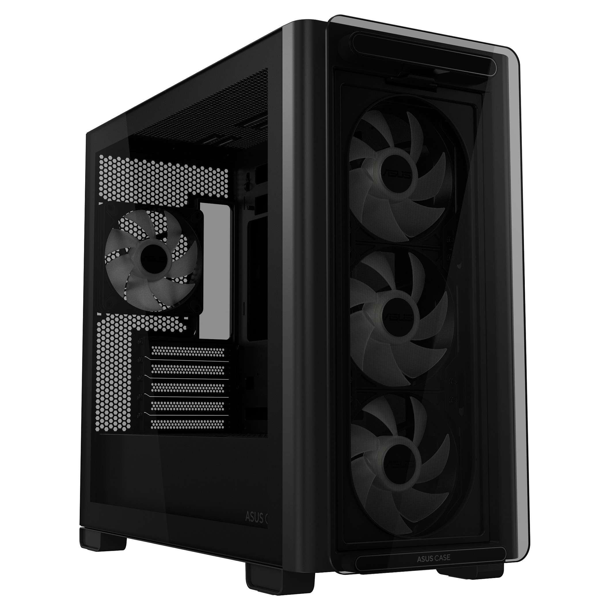 Kućište ASUS A23 PLUS TG ARGB BLACK (mATX, Mini ITX, 3,5/2,5" unutarnji slot x2, 2,5" unutarnji slot x1, USB 3.2 Gen1 x2, USB 3.2 Gen2 Type C x1)-9