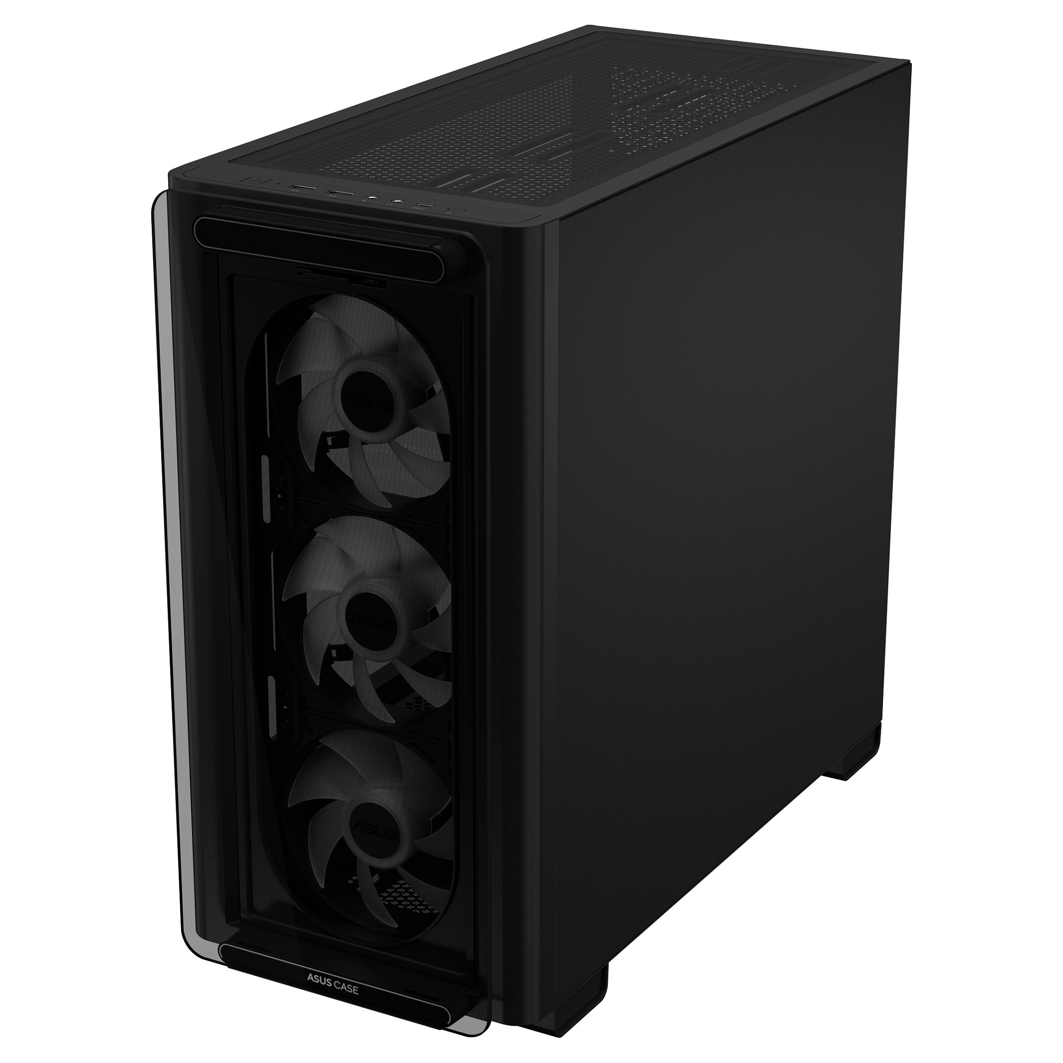 Kućište ASUS A23 PLUS TG ARGB BLACK (mATX, Mini ITX, 3,5/2,5" unutarnji slot x2, 2,5" unutarnji slot x1, USB 3.2 Gen1 x2, USB 3.2 Gen2 Type C x1)-12