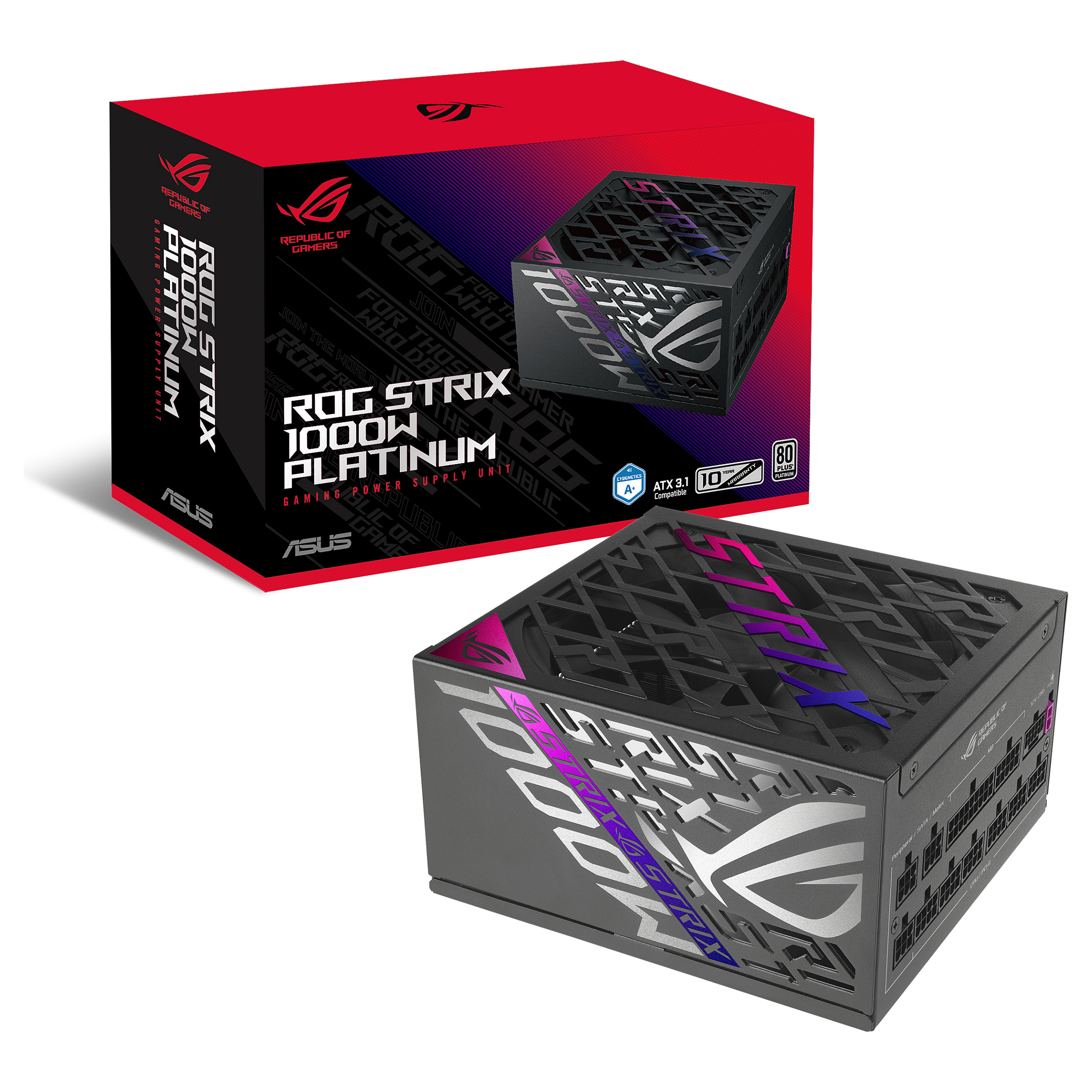 PSU ASUS ROG-STRIX-1000P-GAMING 1000 W Gold Aura-8