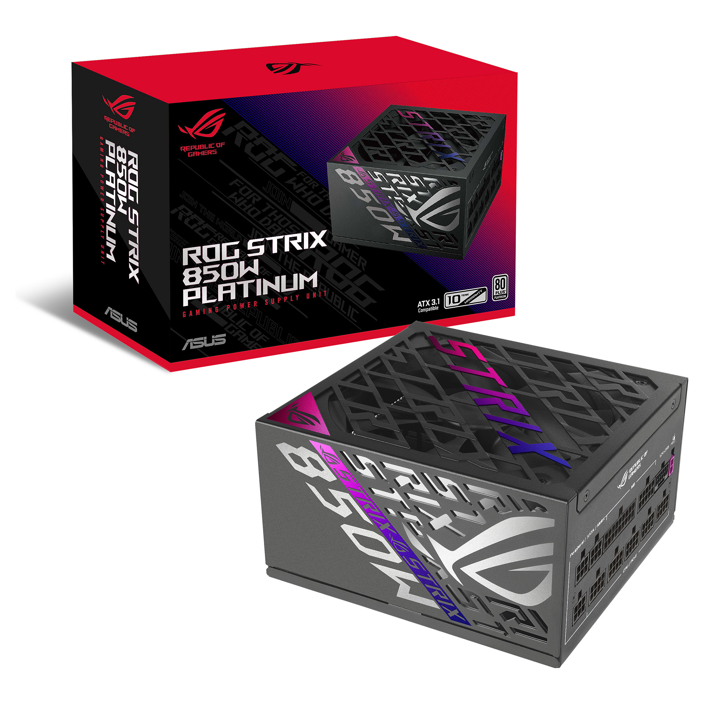 Napajanje ASUS ROG Strix 850W Platinum, 80+ Platinum, Modularno-8