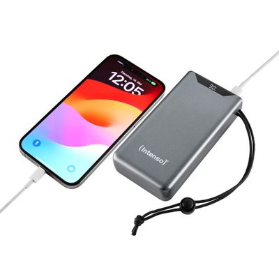 Power bank INTENSO 7332054 (Lithium Polymer, 20000 mAh, Siva)-2