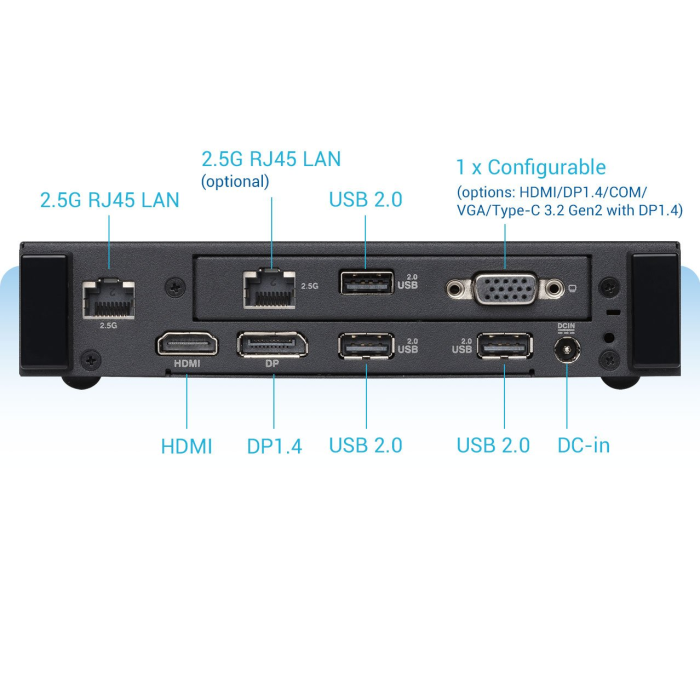 PC ASUS PN43-BBN100MD Intel N100 Crna boja-9
