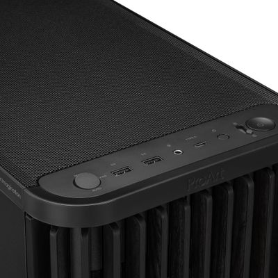 Kućište ASUS PROART PA401 WOOD METAL PWM BLACK (srednje veličine, dizajn od drva, prozirni bočni panel, PWM kontroler, 4 unutarnja pretinca, 7 proširnih utora)-5