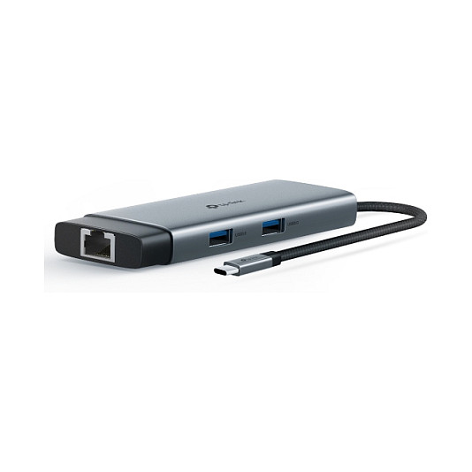 Hub USB-C TP-LINK UH6120C (6-u-1, 100W PD, 4K HDMI, RJ45) siva-7