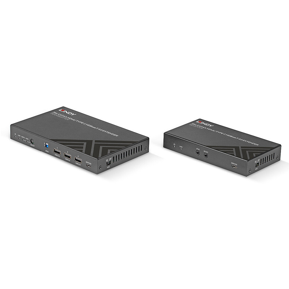 KVM LINDY Cat.6-C i USB 3.0 Switch 70m-1