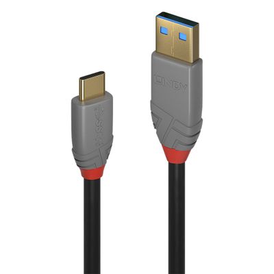 USB-C na USB-A kabel LINDY Anthra Line, USB 3.2 Gen 2, 10 Gbps, 3m-1