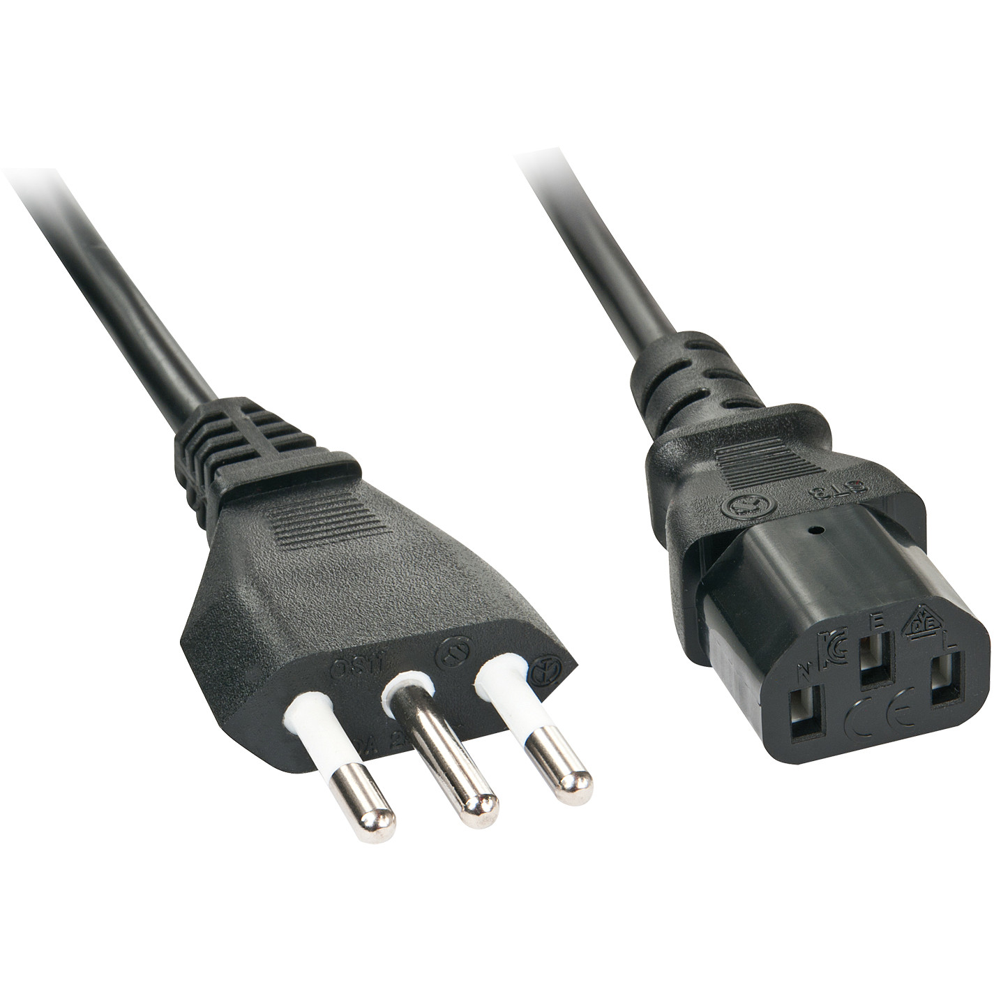 Kabel LINDY power cable CEI 23-50 to power IEC 60320 C13 3 m-2