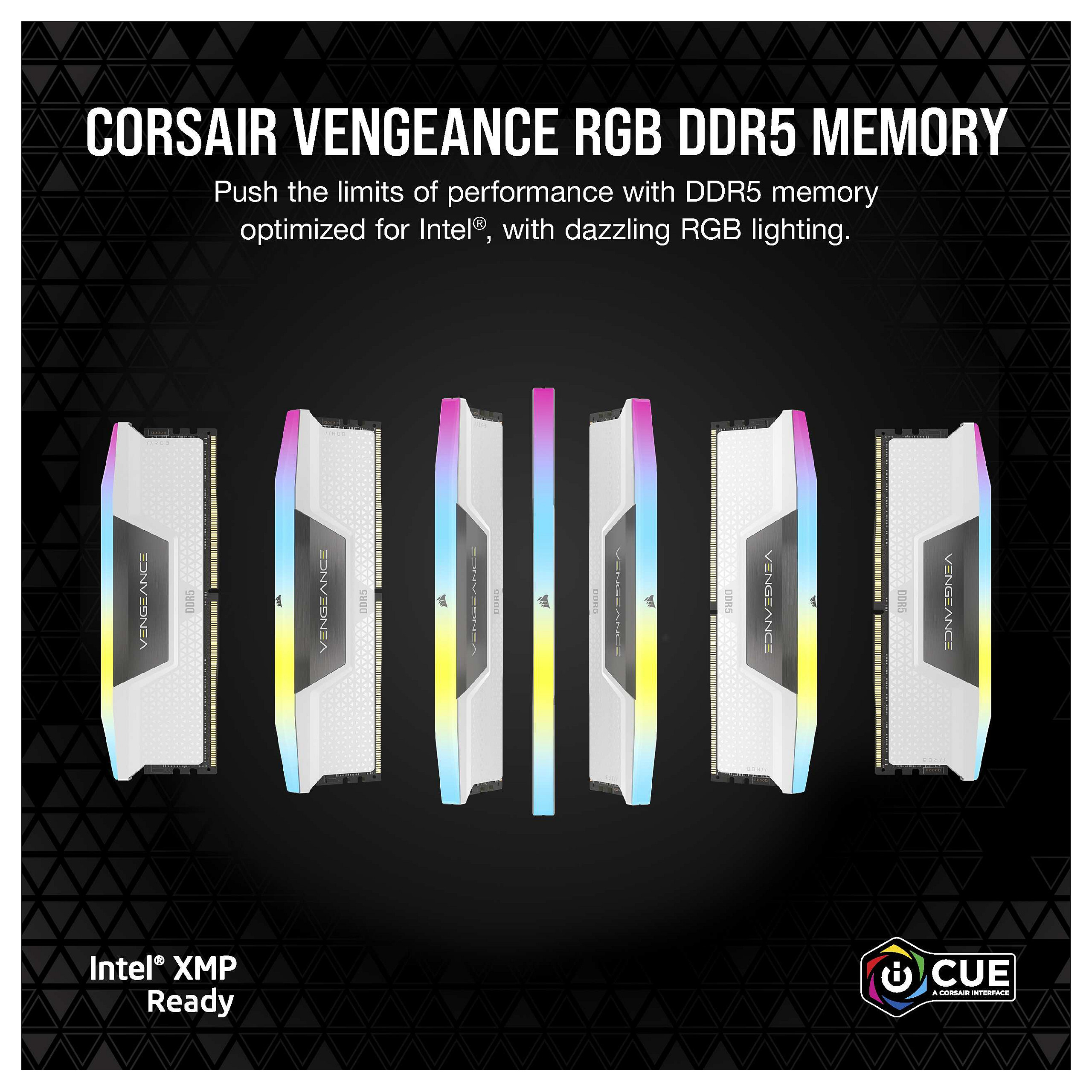 RAM CORSAIR Vengeance RGB 64 GB (2 x 32 GB Kit) DDR5 6000 DIMM CL30-8