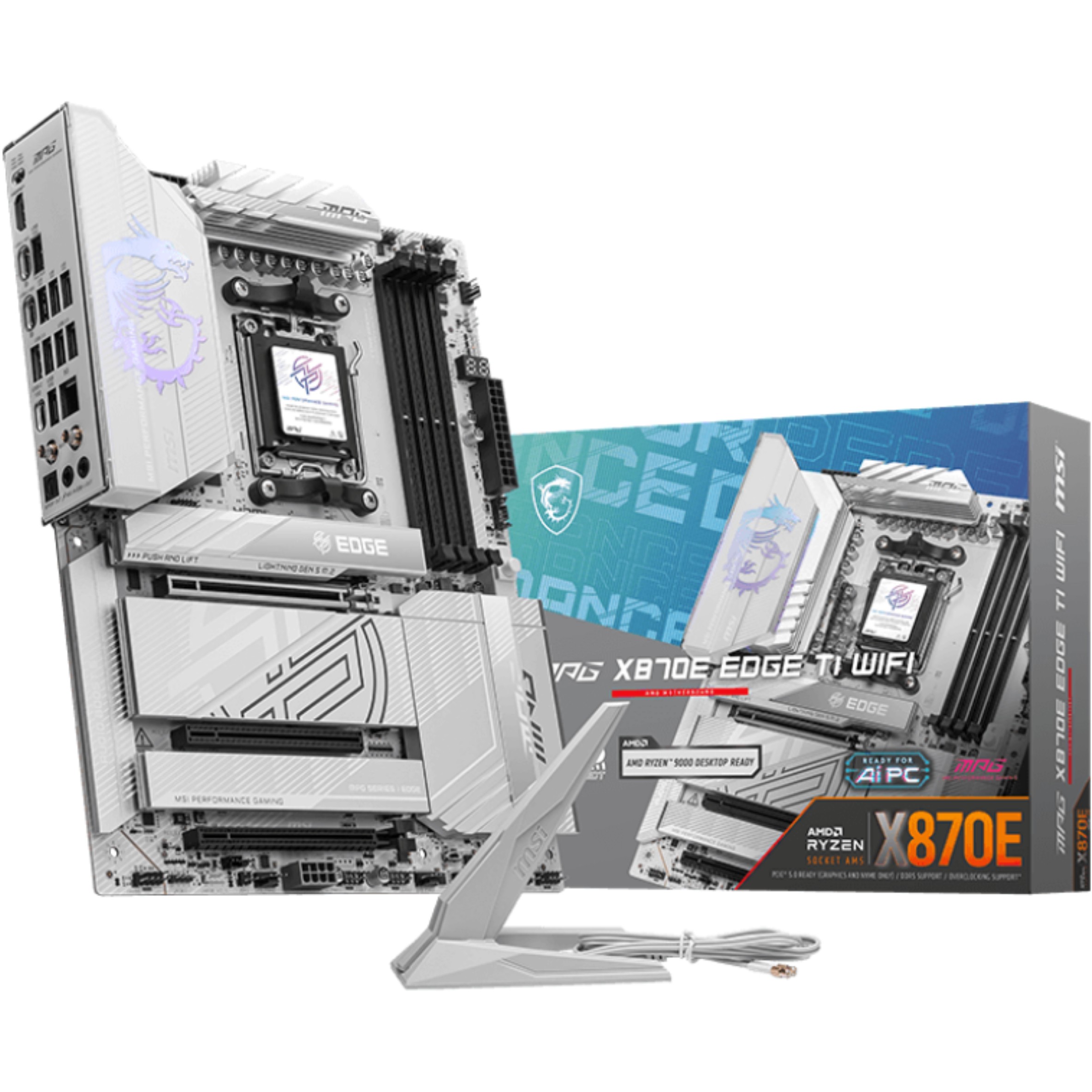 Motherboard MSI MPG X870E EDGE TI WIFI - ATX - Socket AM5 - AMD X870E-4
