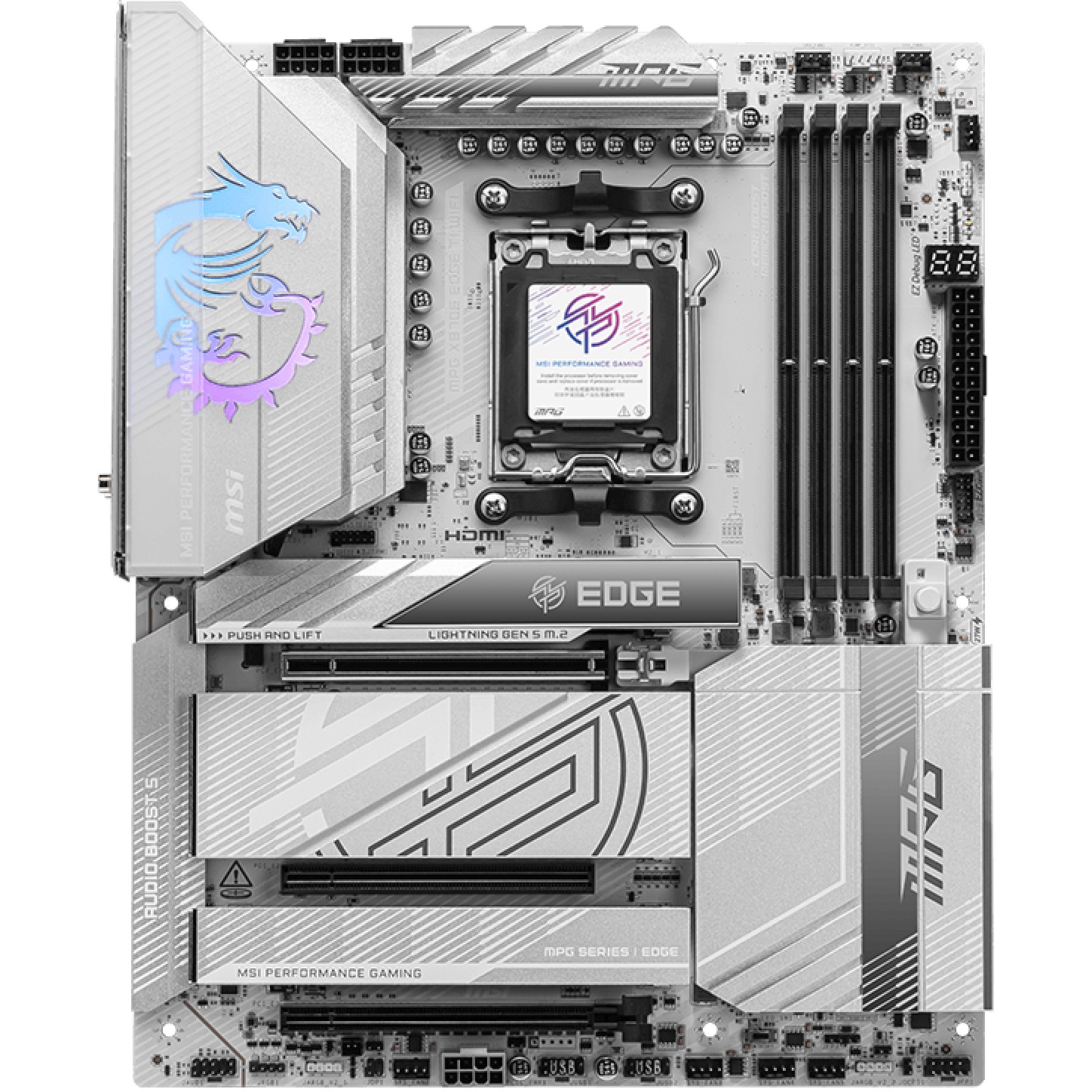 Motherboard MSI MPG X870E EDGE TI WIFI - ATX - Socket AM5 - AMD X870E-5