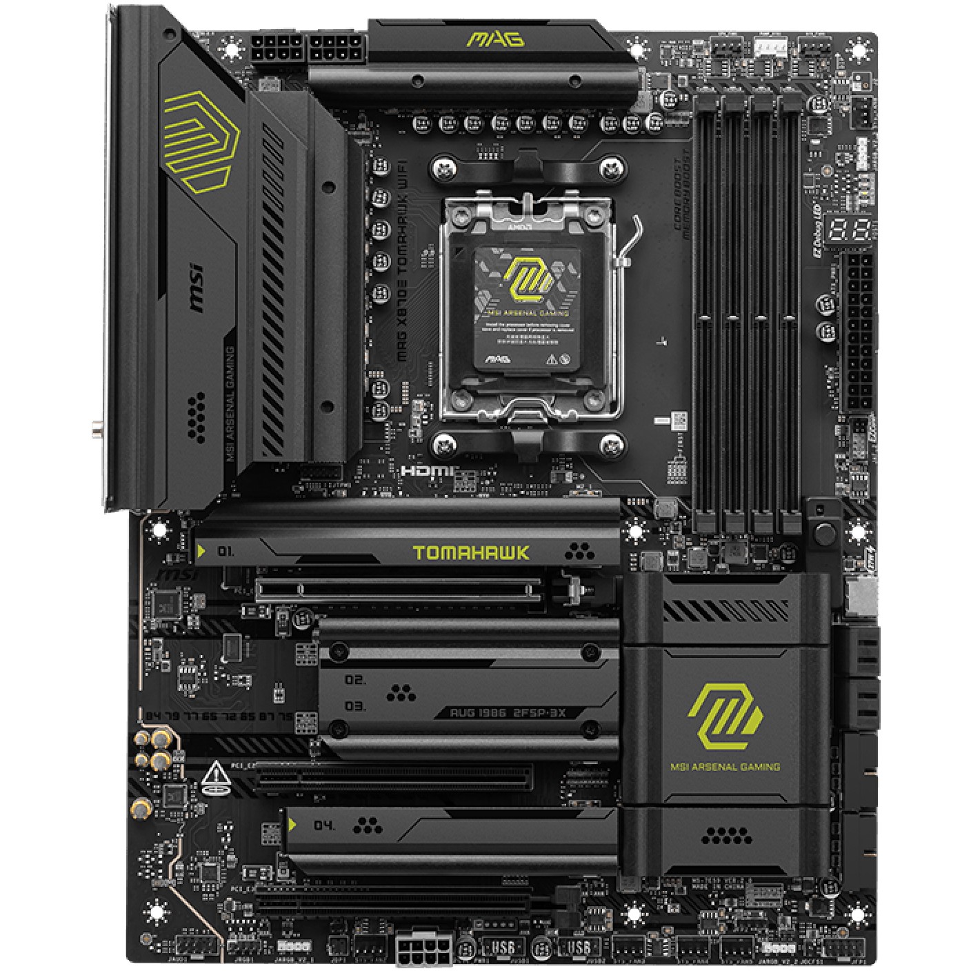 MSI MAG X870E TOMAHAWK WIFI - motherboard - ATX - Socket AM5 - AMD X870E-5