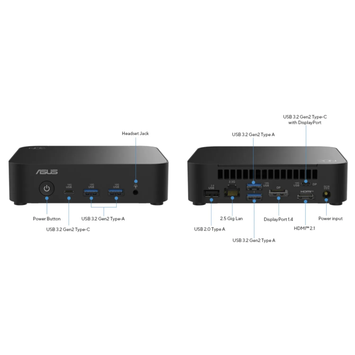 Računalo ASUS NUC 14 Essential RNUC14MNK2500002 (Black N250)-13