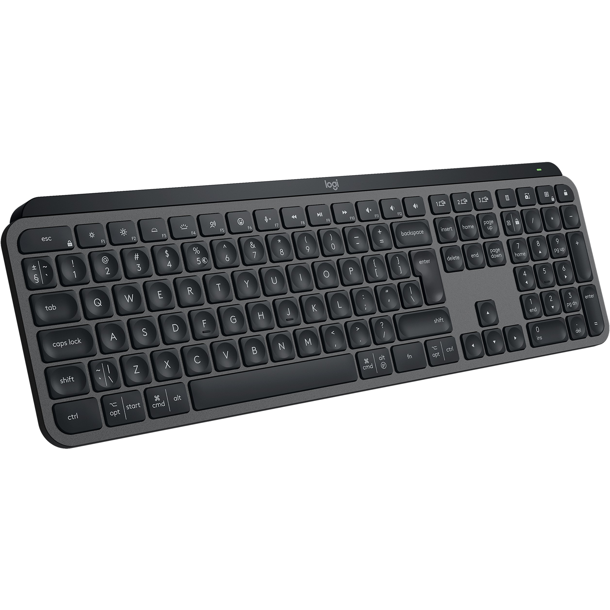 Tipkovnica LOGITECH MX Keys S (bežična, pozadinsko osvjetljenje, grafitna)-12