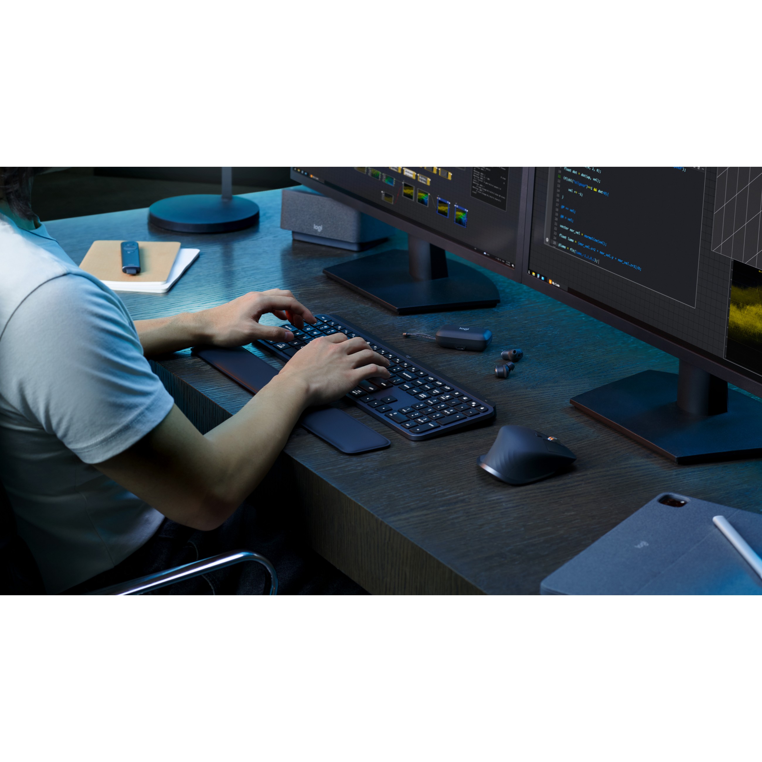 Tipkovnica LOGITECH MX Keys S (bežična, pozadinsko osvjetljenje, grafitna)-13
