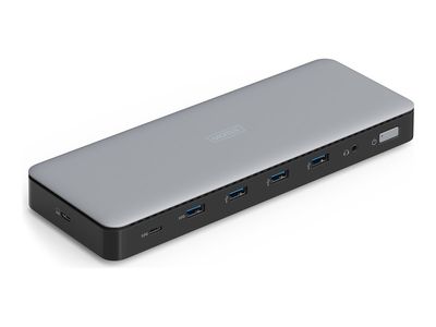 Docking stanica DIGITUS (USB-C, HDMI, DP, USB-A, RJ45, DC, Audio, 4K Ultra HD, 10 Gbit/s)