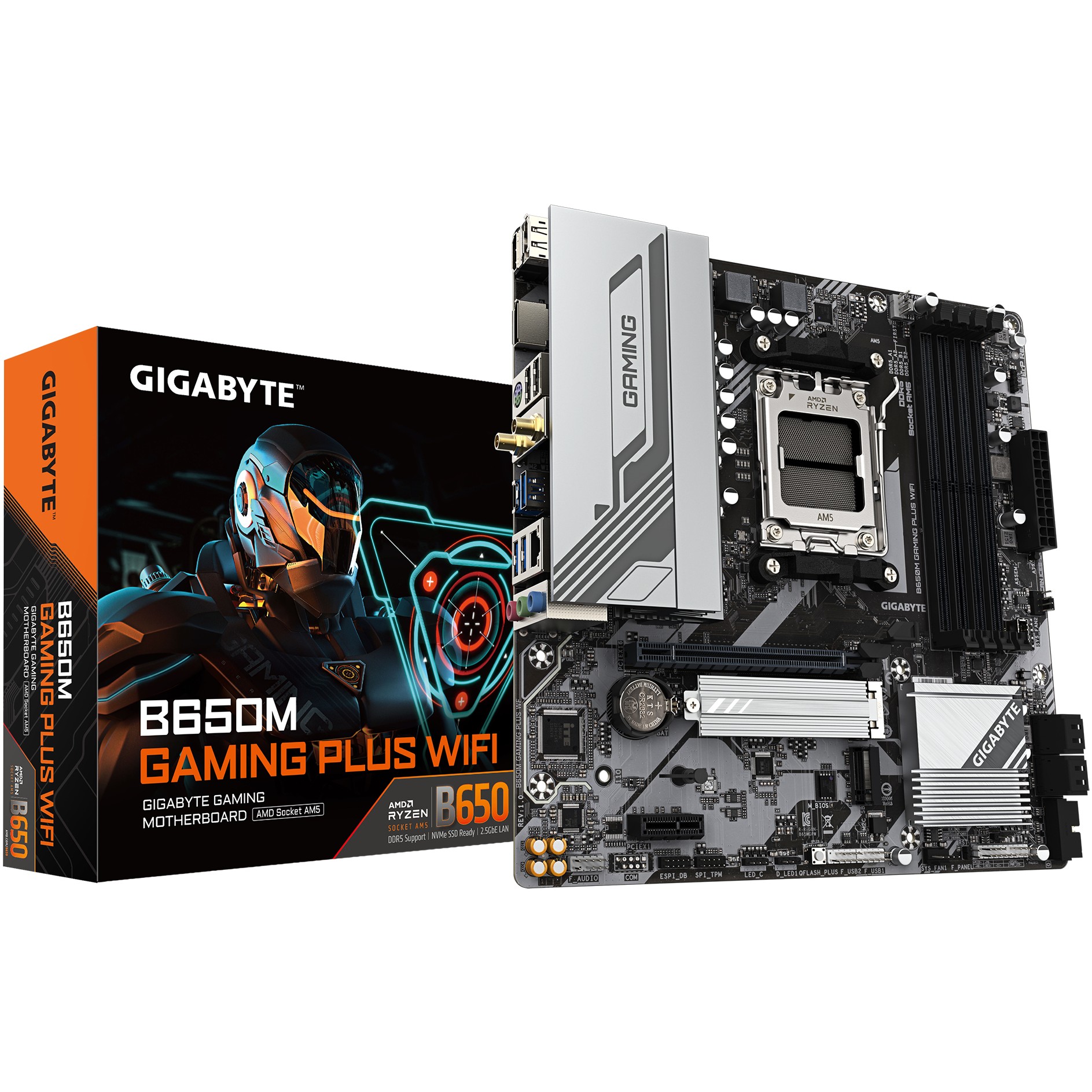 Matična ploča GIGABYTE B650M GAMING PLUS WIFI (Socket AM5, AMD B650, DDR5 memorija, 2.5 Gigabit Ethernet, Bluetooth 5.3, Wi-Fi 6E)-4
