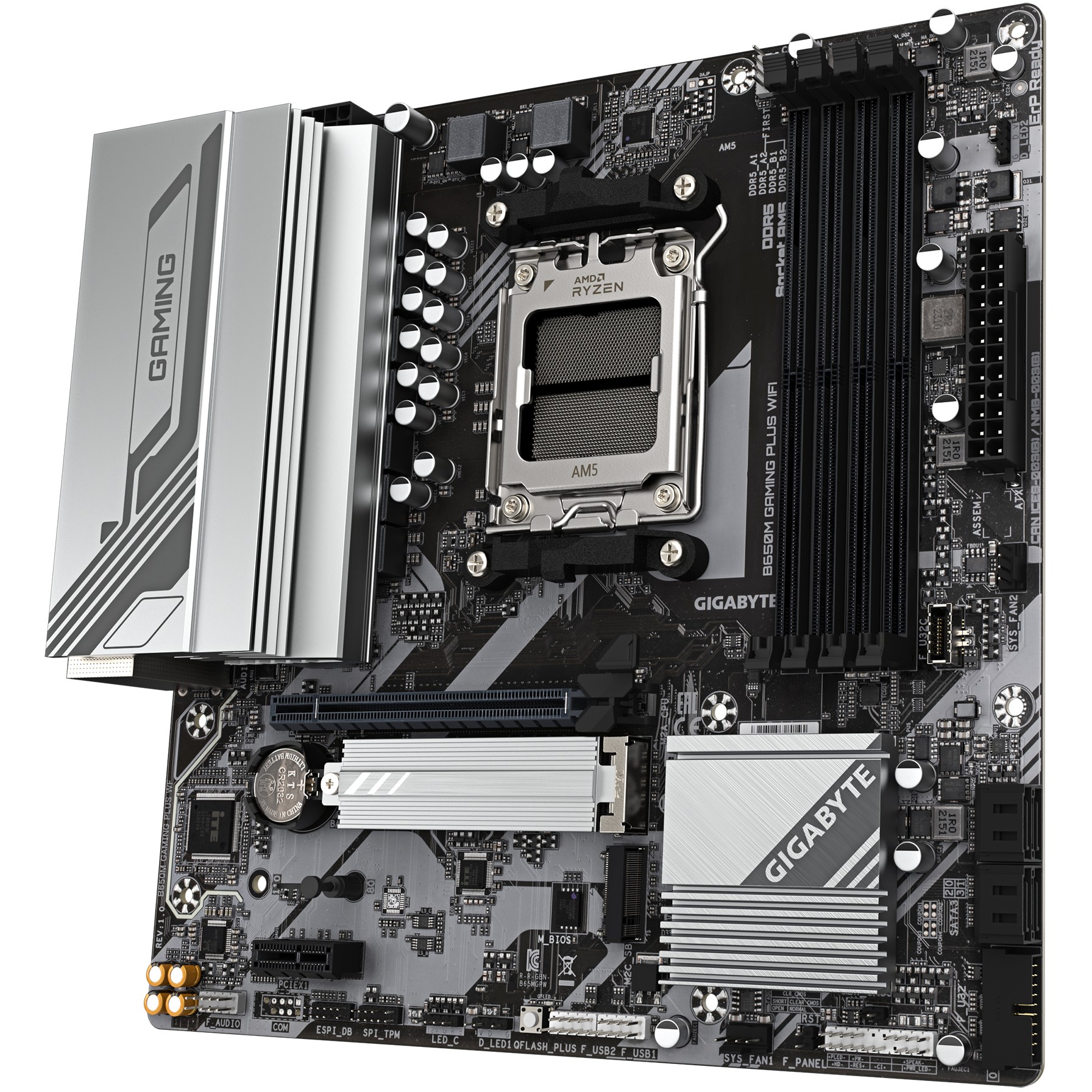 Matična ploča GIGABYTE B650M GAMING PLUS WIFI (Socket AM5, AMD B650, DDR5 memorija, 2.5 Gigabit Ethernet, Bluetooth 5.3, Wi-Fi 6E)-7