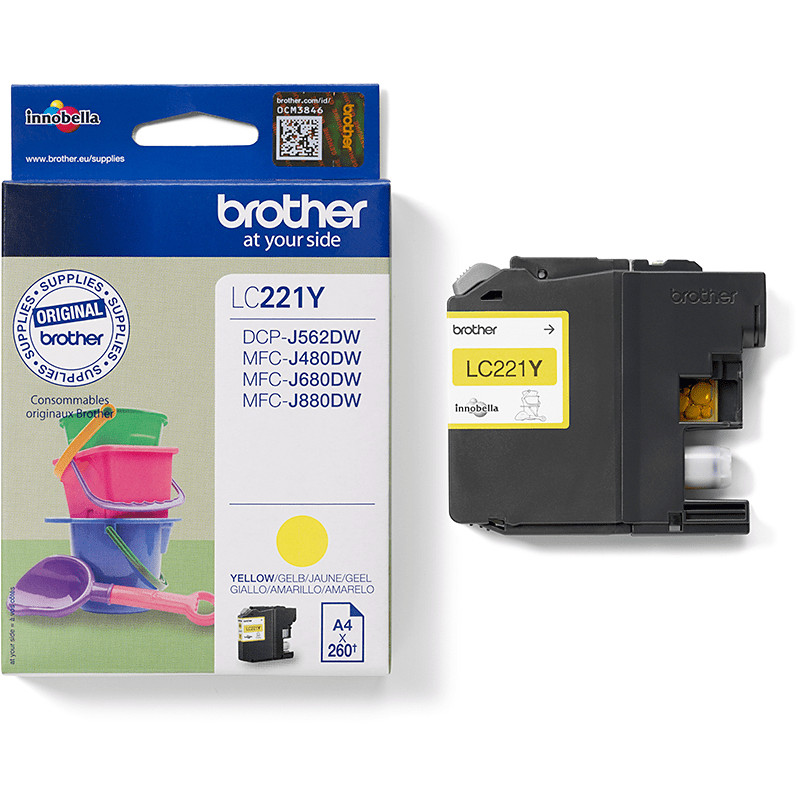 Patrona s tintom BROTHER LC221Y (original) žuta boja-6