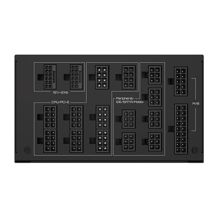 Napajanje GIGABYTE UD1600PM PG5 AI TOP (1600 W, 80 PLUS Platinum, potpuno modularno, 140 mm hlađenje, Zero RPM način rada)-3