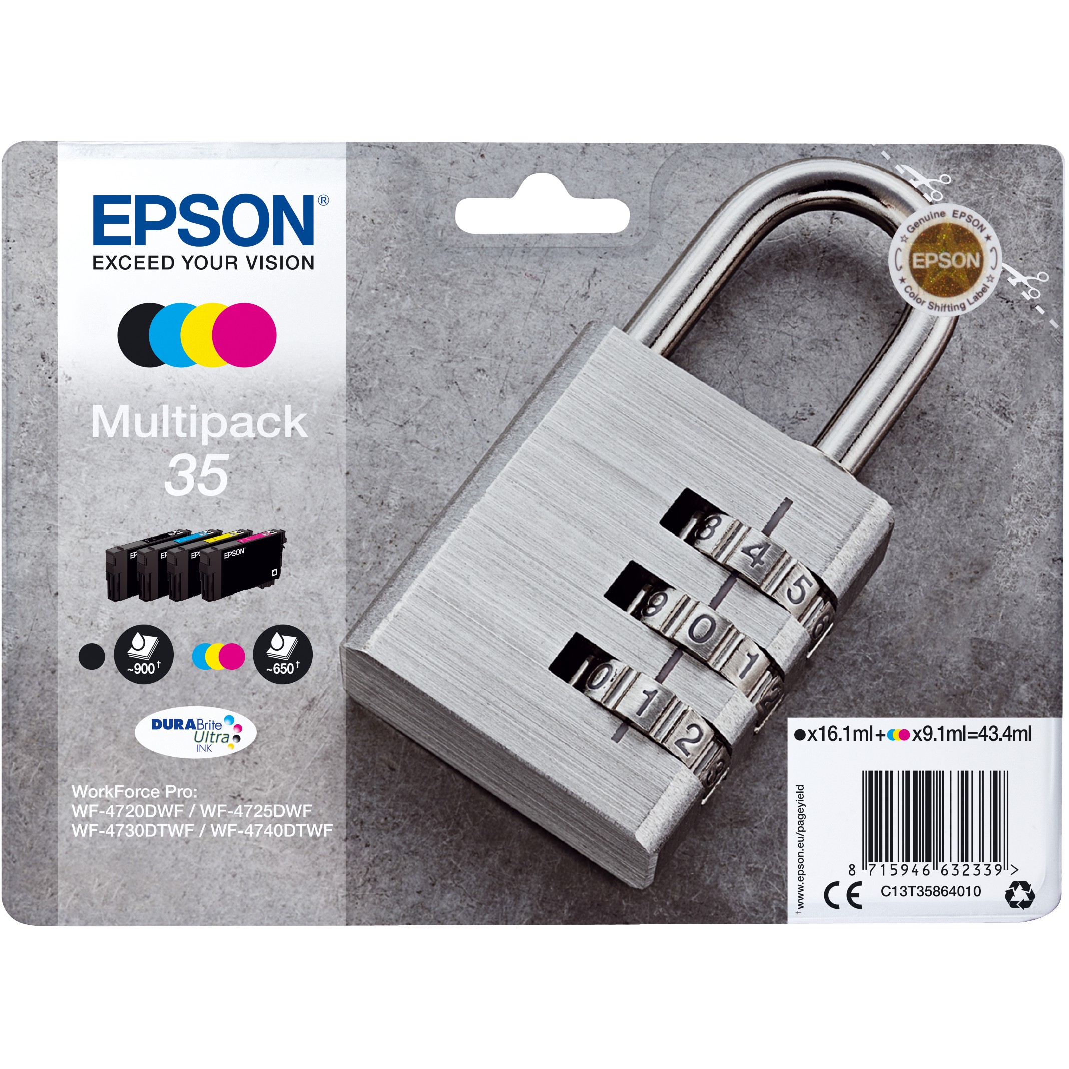 Toner EPSON 35 Multipack (crna, žuta, cijan, magenta)-1