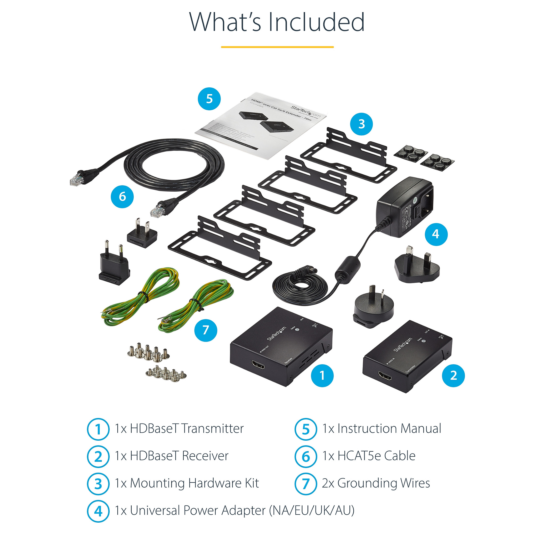 Produživač HDMI signala STARTECH.COM ST121HDBTE (HDBaseT, 4K)-16