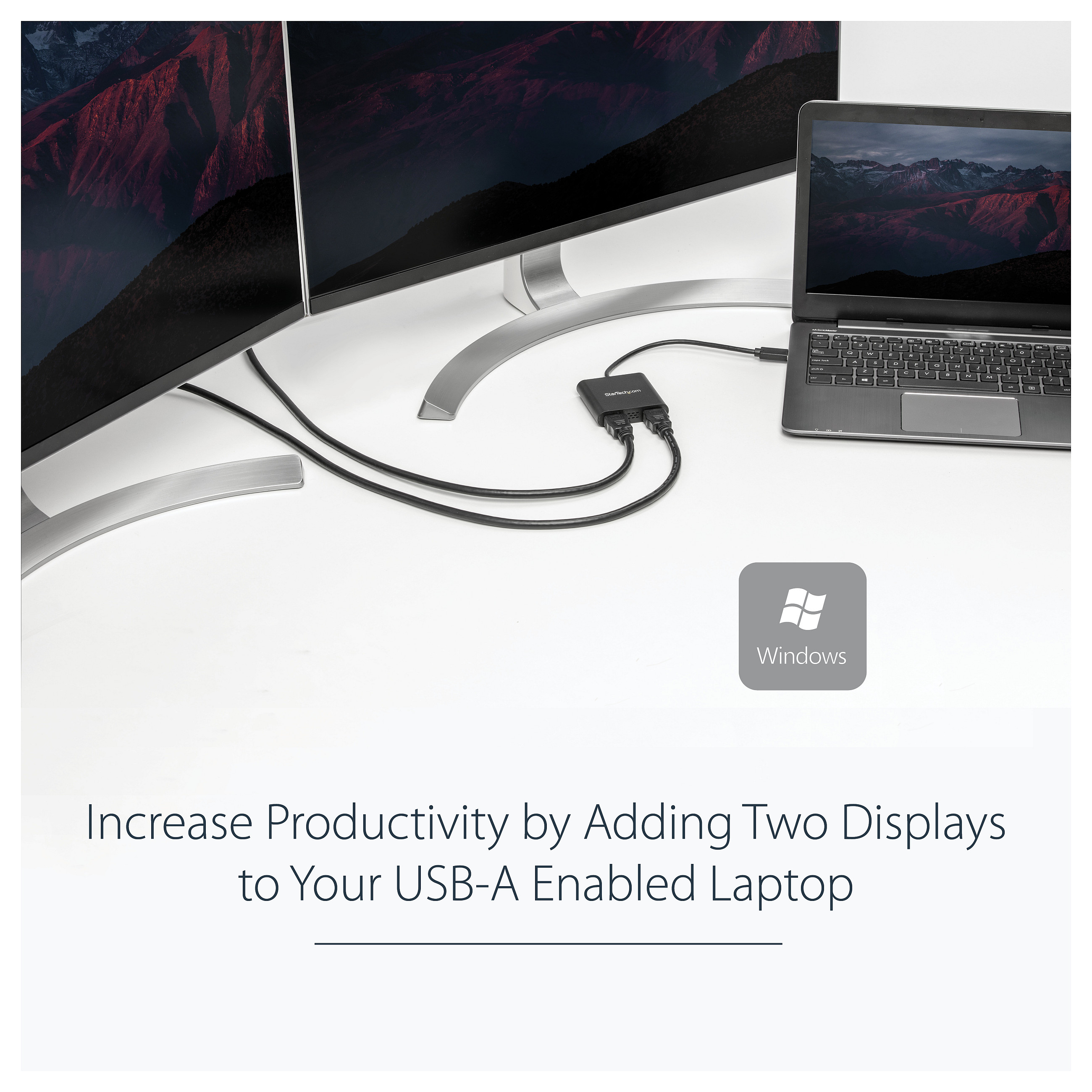 USB 3.0 na dvostruki HDMI adapter STARTECH.COM (1x 4K 30Hz i 1x 1080p, vanjska video i grafička kartica, USB Type-A na HDMI dvostruki monitor display adapter-17