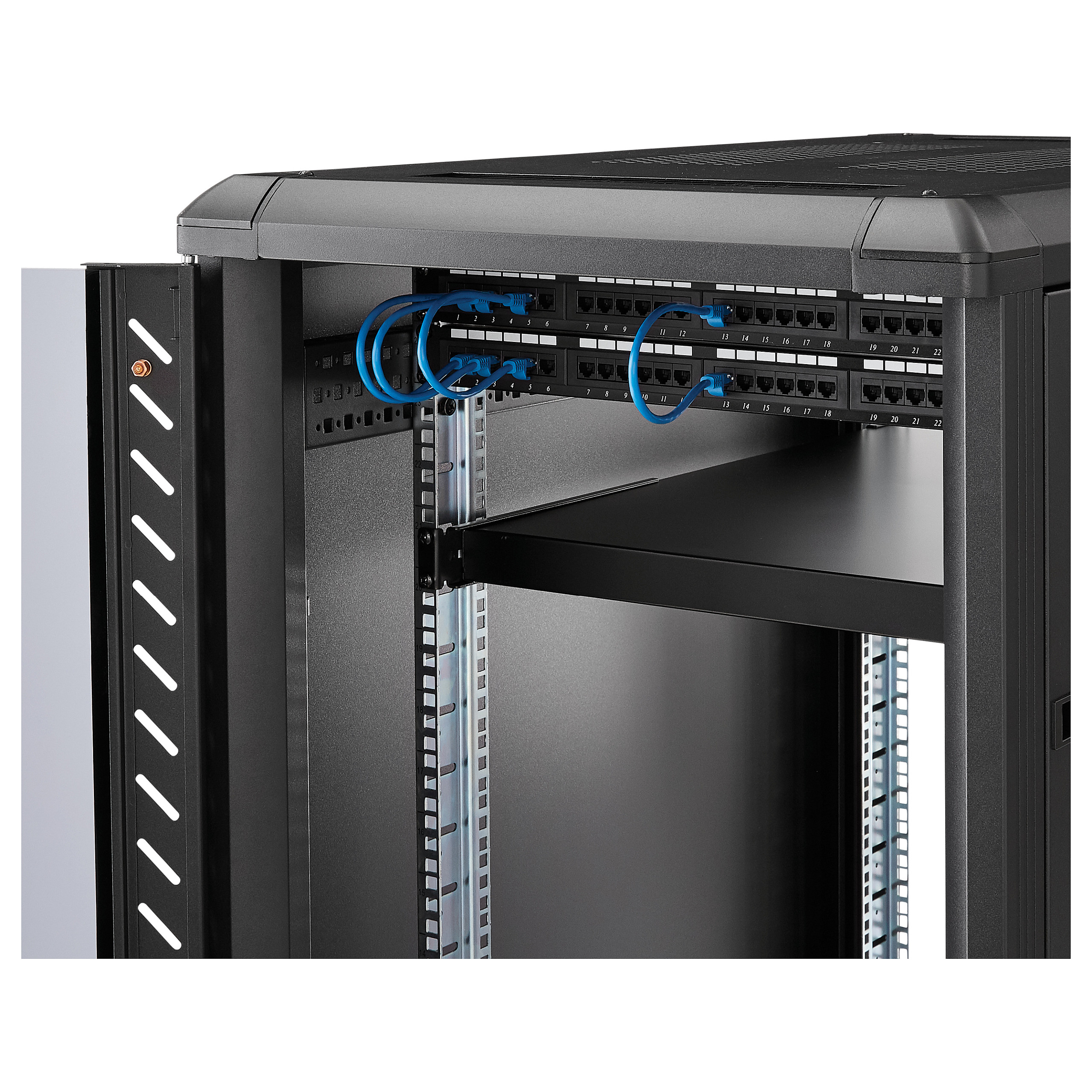 Polica za rack ormar STARTECH.COM ADJSHELFHD (1U, 19", podesiva dubina, 150kg)-10