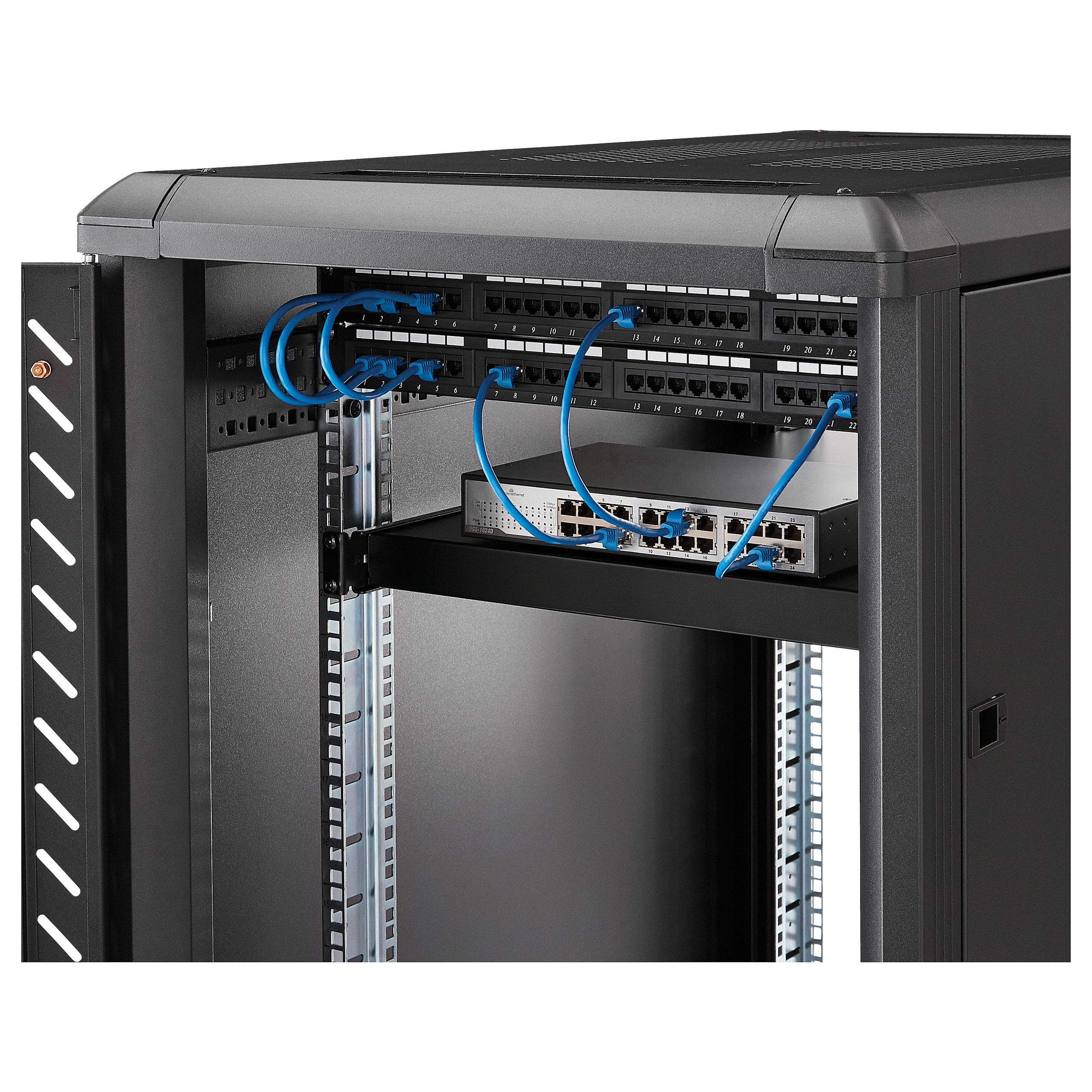 Polica za rack ormar STARTECH.COM ADJSHELFHD (1U, 19", podesiva dubina, 150kg)-11