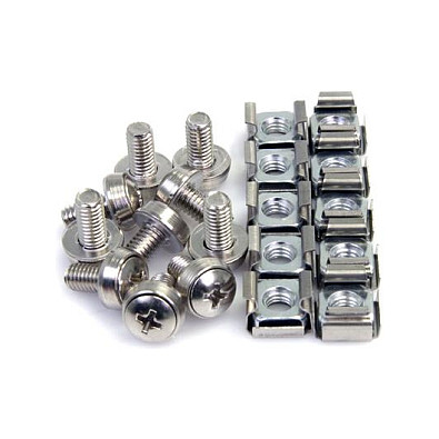 Set vijaka i matica STARTECH.COM CABSCREWM62 (M6, 100 komada, za serverski ormar)-1