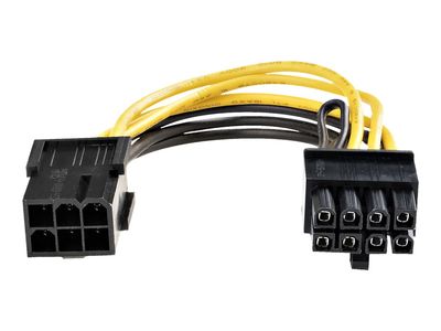 Kabel za napajanje PCI Express 6 pin na 8 pin STARTECH.COM PCIEX68ADAP (kabel za napajanje, 6 pin PCIe napajanje (F) na 8 pin PCIe napajanje (M), 6.1 in, 15.5-1