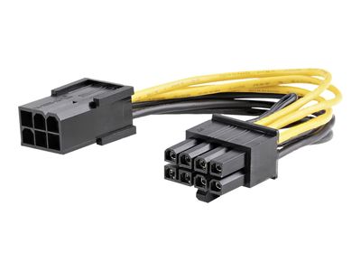 Kabel za napajanje PCI Express 6 pin na 8 pin STARTECH.COM PCIEX68ADAP (kabel za napajanje, 6 pin PCIe napajanje (F) na 8 pin PCIe napajanje (M), 6.1 in, 15.5-4