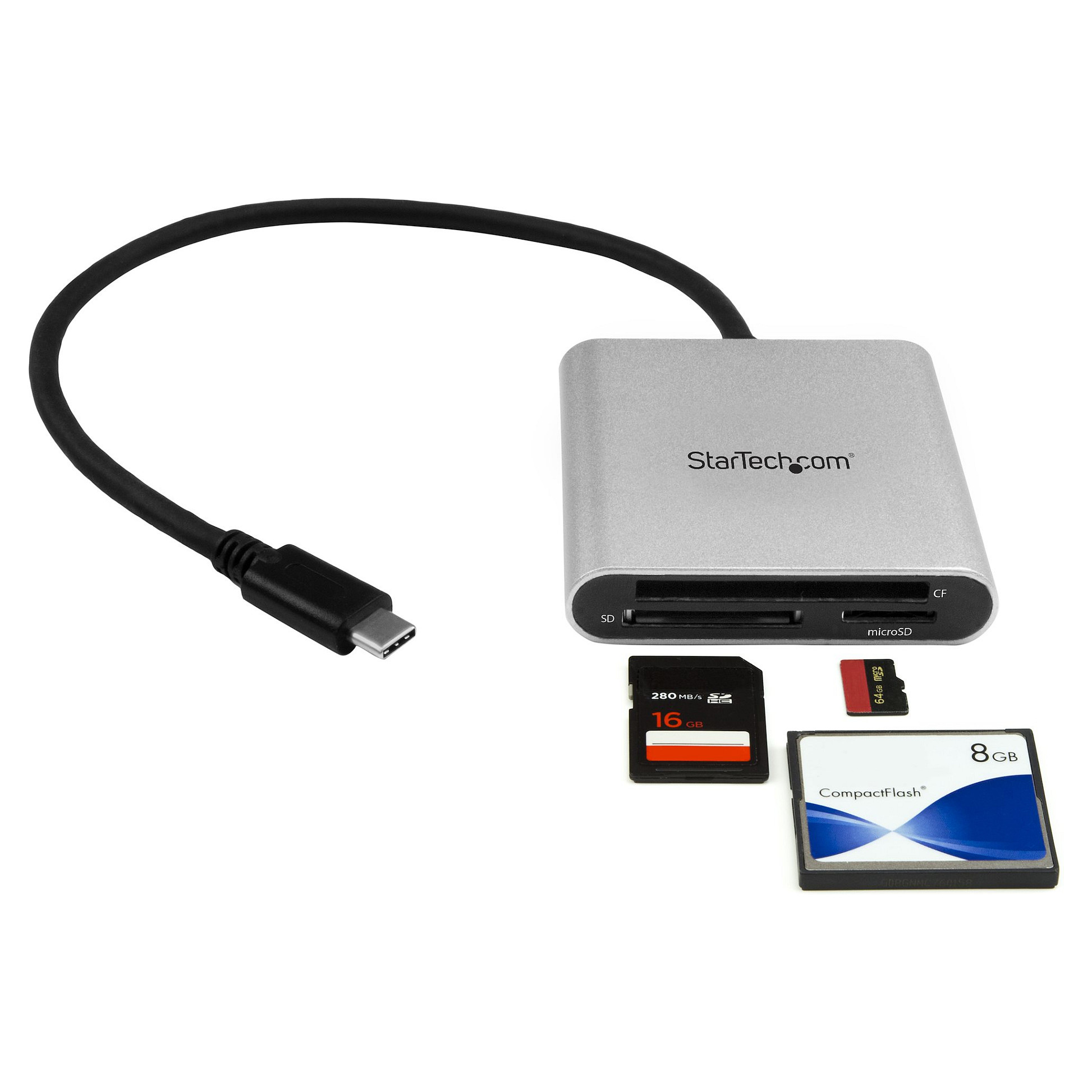 Čitač memorijskih kartica STARTECH FCREADU3C (USB-C, SD/microSD/CF, USB 3.0)-6