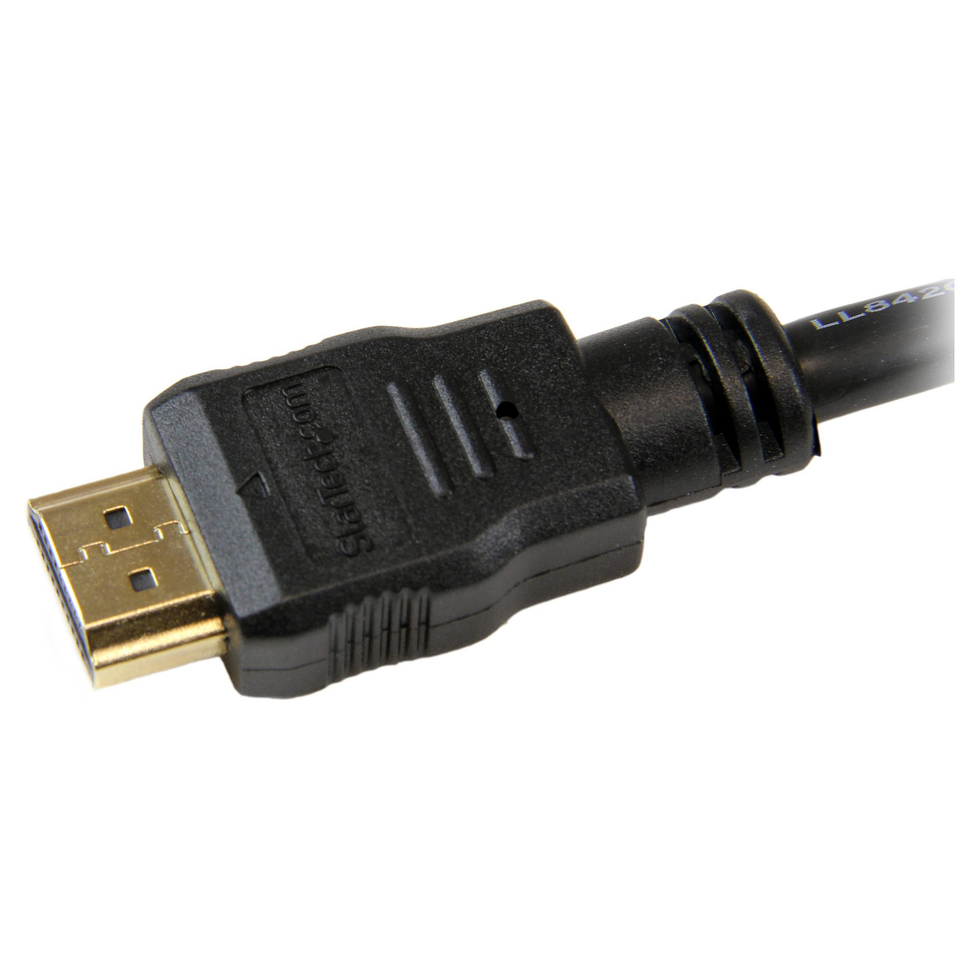 HDMI kabel STARTECH.com 0.5m High Speed (Ultra HD 4k x 2k HDMI Cable, HDMI to HDMI M/M, 50cm HDMI 1.4 Cable, Audio/Video Gold-Plated (HDMM50CM), 50 cm)-6