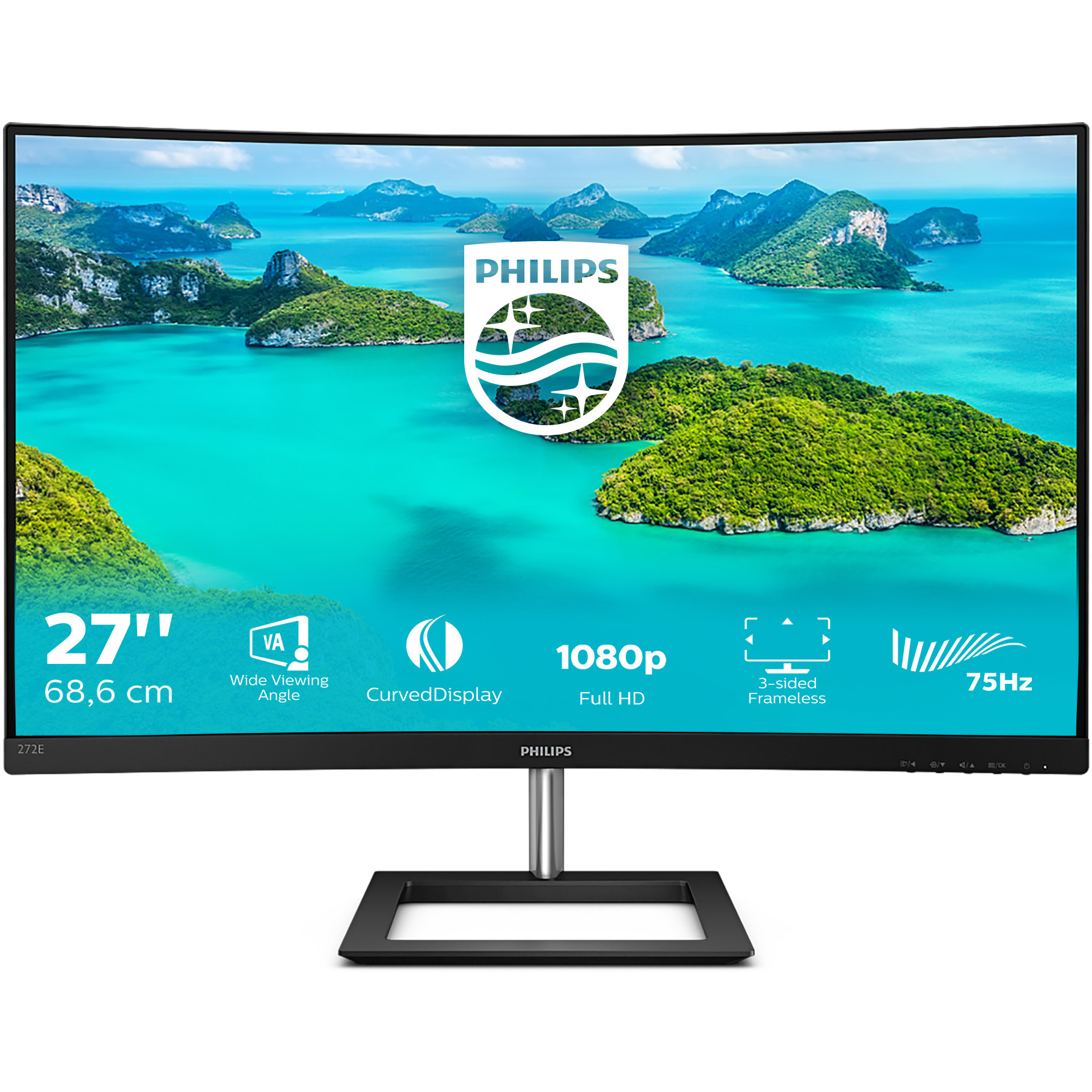 Monitor PHILIPS Curved E-line 272E1CA 68.6 cm (27") - 1920 x 1080 Full HD-6