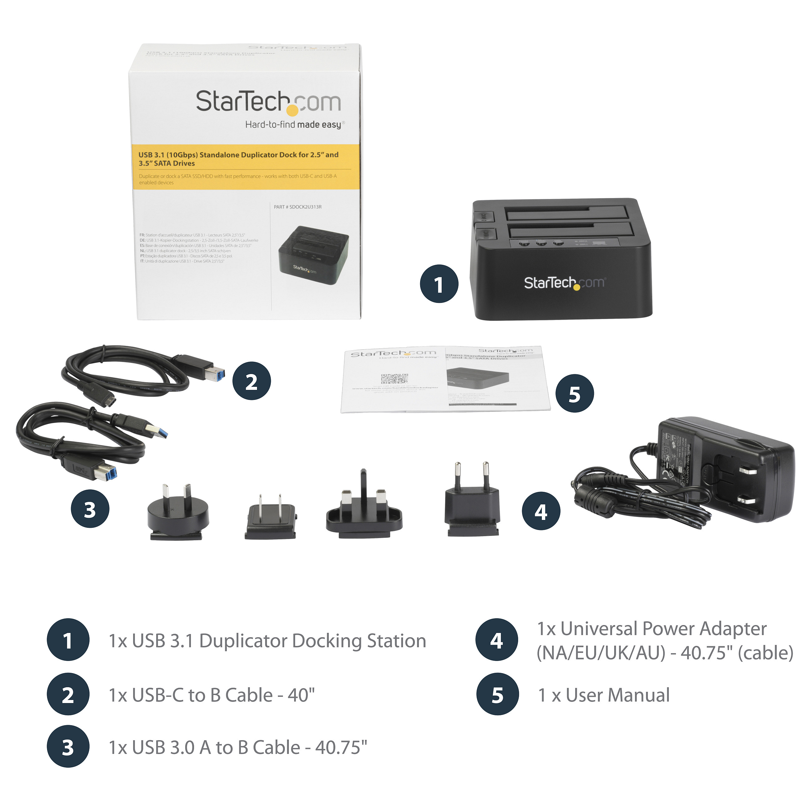 Uređaj za dupliciranje tvrdih diskova STARTECH.COM (samostalni duplikator, kloner/kopirka s dva utora za HDD/SSD, USB 3.1)-19