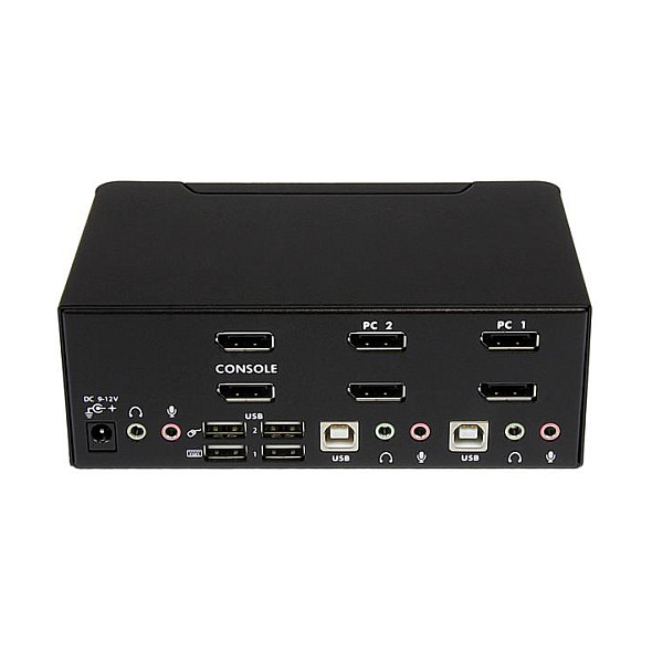 KVM preklopnik STARTECH.COM SV231DPDDUA2 (2-portni, Dual DisplayPort, 4K 60Hz, USB Hub, Audio)-6