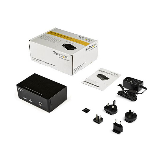 KVM preklopnik STARTECH.COM SV231DPDDUA2 (2-portni, Dual DisplayPort, 4K 60Hz, USB Hub, Audio)-7