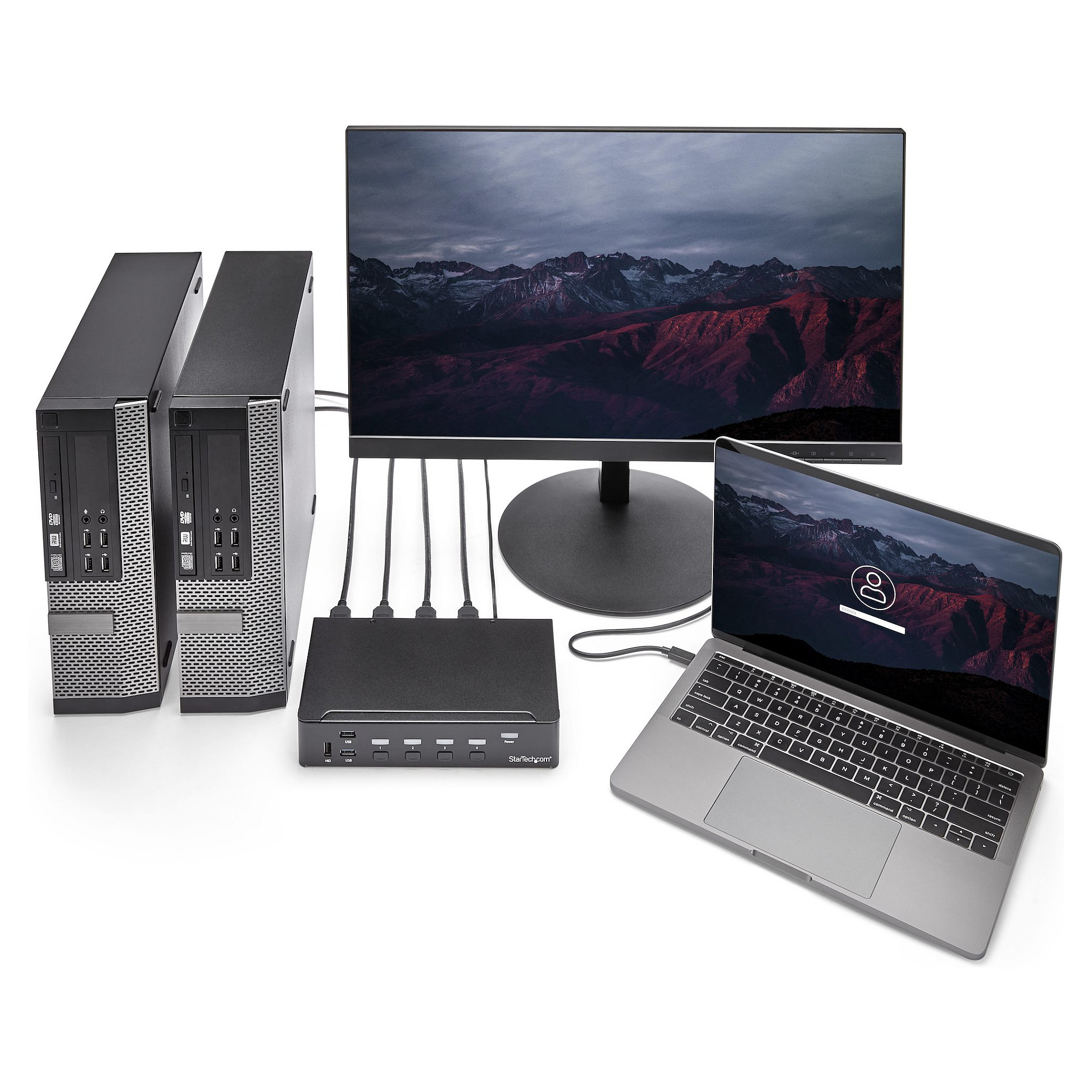KVM Switch STARTECH.COM SV431HDU3A2 (4-portni, HDMI, USB 3.0 Hub, 1080p, Audio)-3