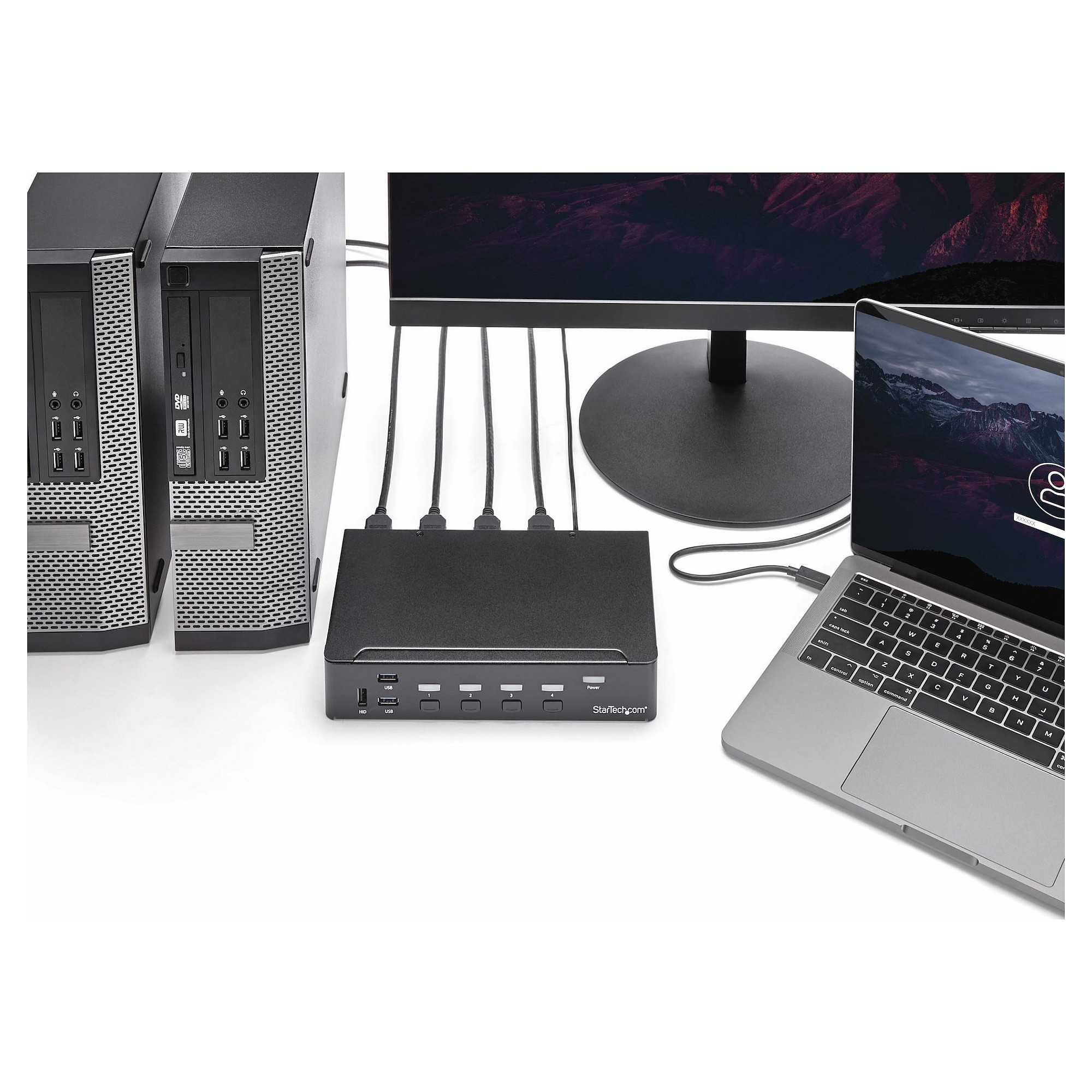 KVM Switch STARTECH.COM SV431HDU3A2 (4-portni, HDMI, USB 3.0 Hub, 1080p, Audio)-4
