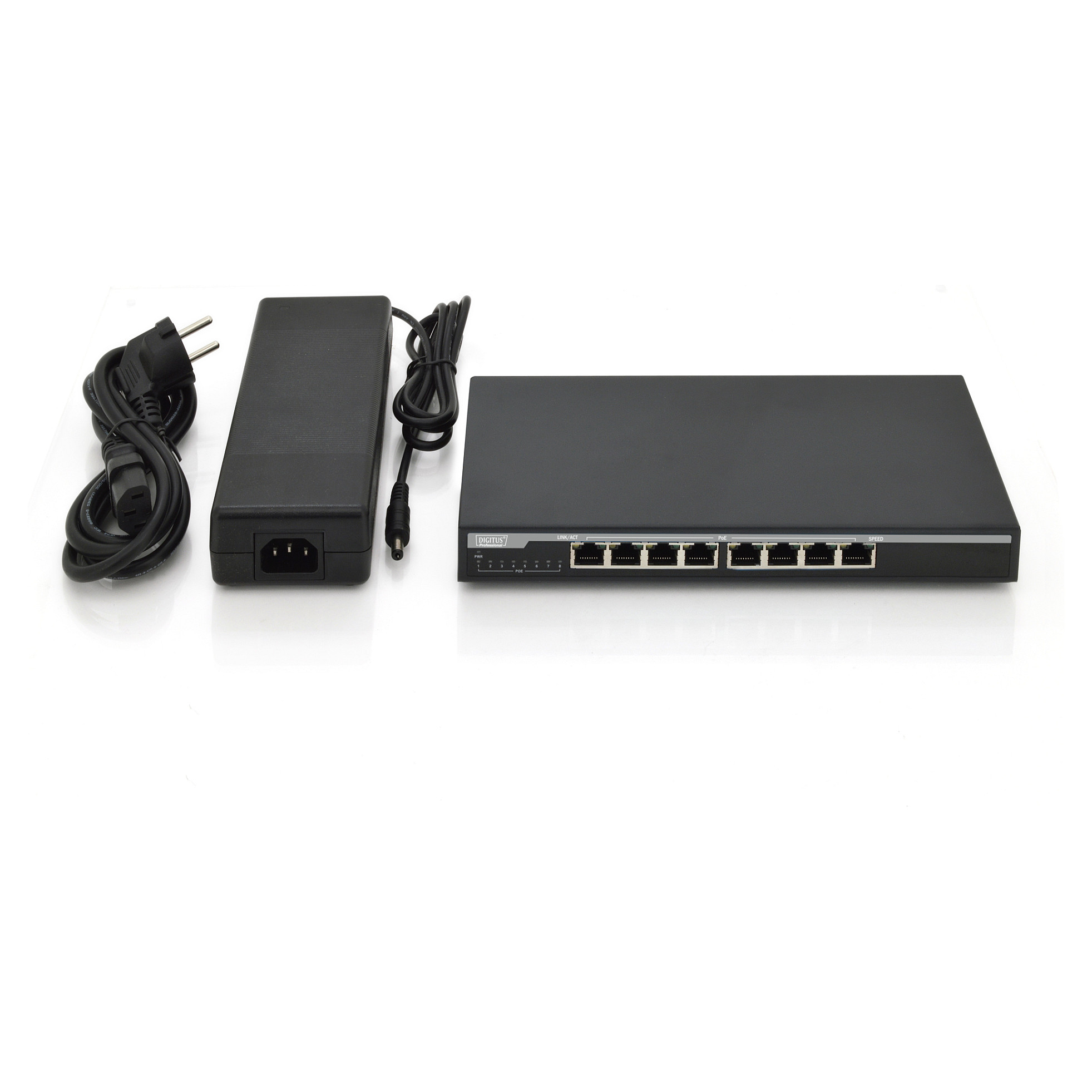 Mrežni switch DIGITUS Professional DN-95340 (8-portni, Gigabit, PoE+, 135W)-7