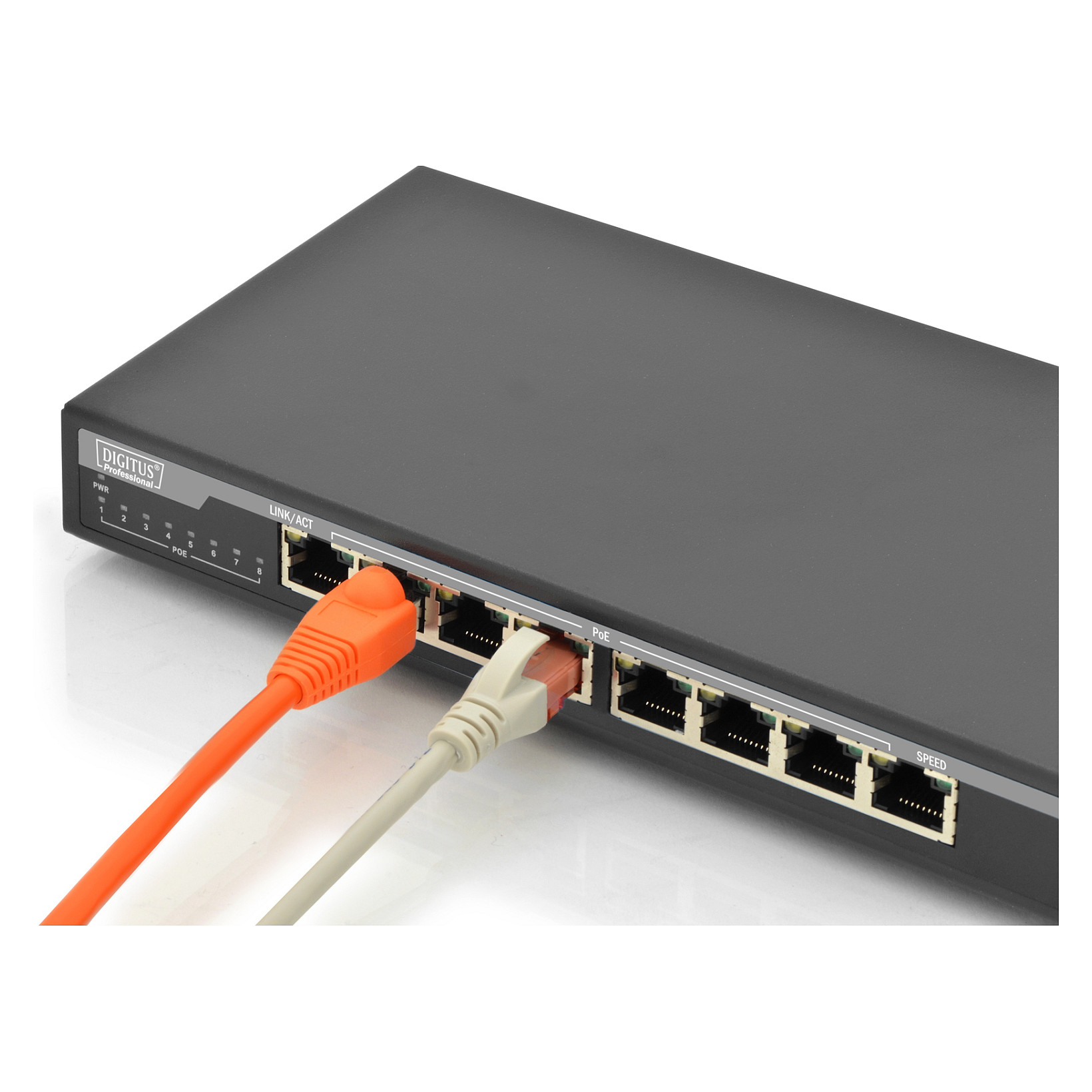 Mrežni switch DIGITUS Professional DN-95340 (8-portni, Gigabit, PoE+, 135W)-8